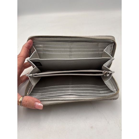 Coach Multicolor Zip-Around Logo Credit Card Women's Wallet - Picture 4 of 7